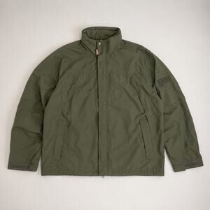 Vintage Chaps Ralph Lauren Green Jacket Men's Large Windbreaker Utility